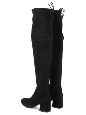 STUART WEITZMAN Black Flareland Boots for Women - FW24 Collection