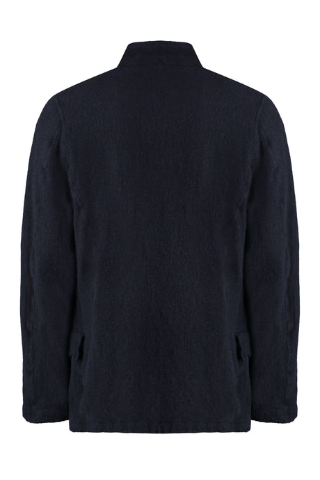 COMME DES GARÇONS SHIRT Blue Wool Single-Breasted Blazer for Men - FW24
