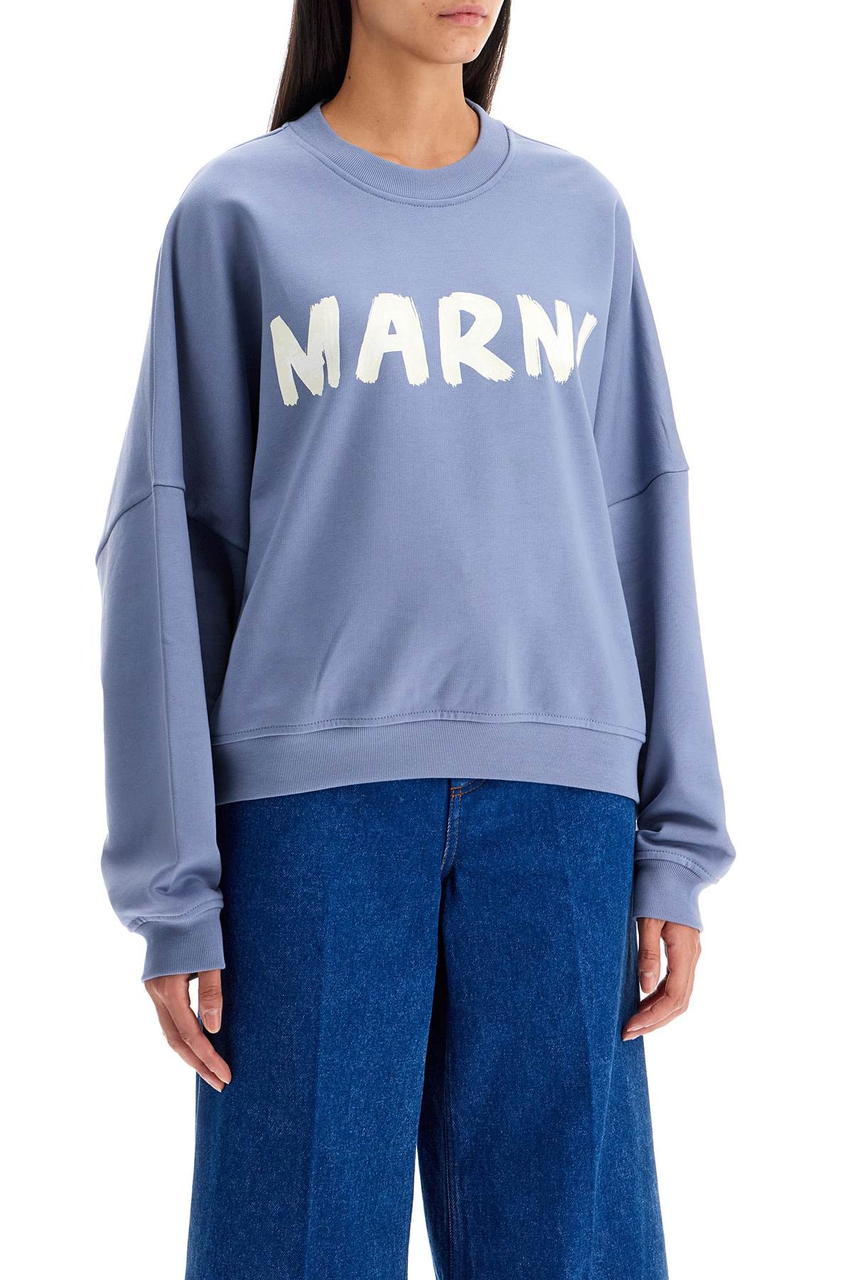 MARNI Pink Crewneck Sweatshirt for Women, FW23 Collection