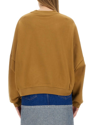 MARNI Logo-Embellished Cotton Knit Sweatshirt (Size 40 IT)