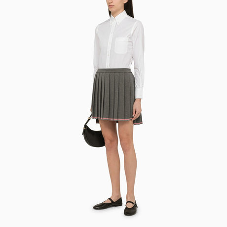 THOM BROWNE Fitted Poplin Shirt for Women - FW24