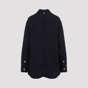 THOM BROWNE Contemporary Blue Shirt Jacket for Women