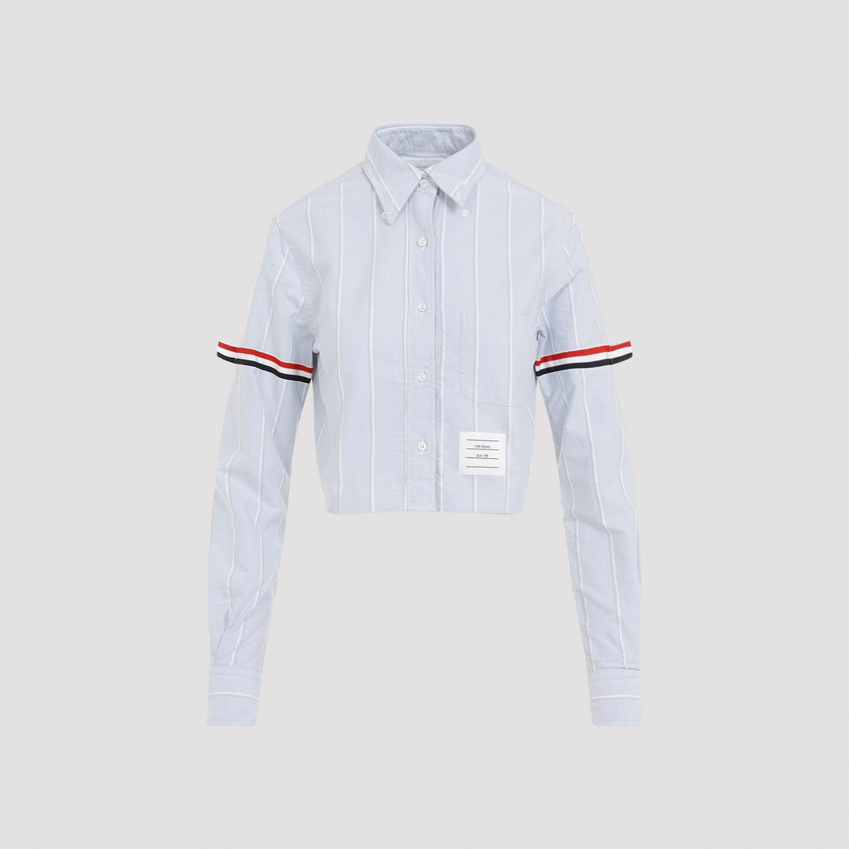 THOM BROWNE Cropped Cotton Shirt for Women