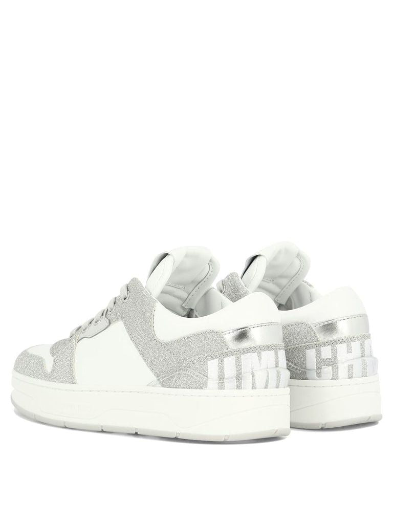 Tenis Blancos para Mujer con Detalles Brillantes y Suela de Goma - Colección SS24