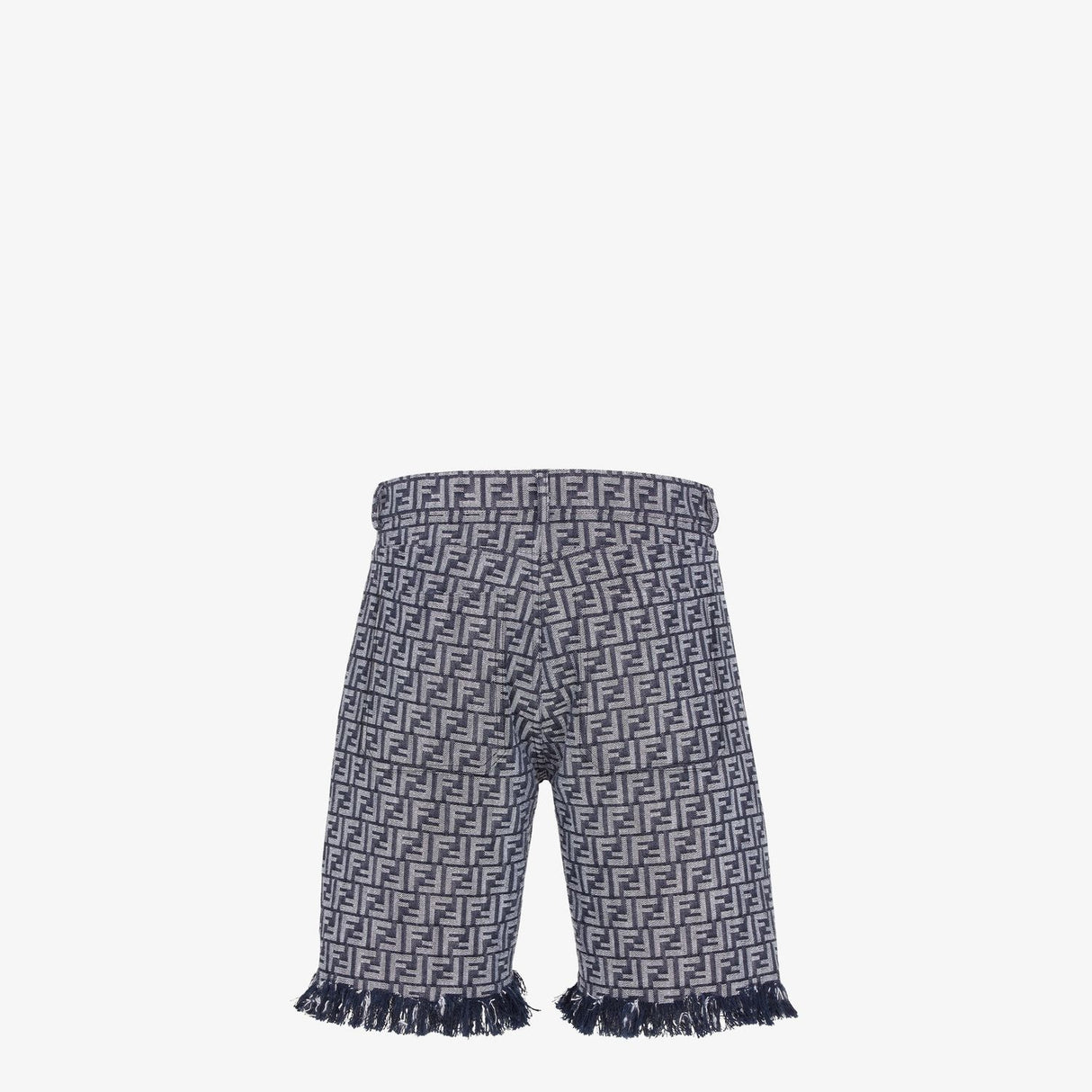 FENDI Frayed Hem Denim Bermuda Shorts for Men