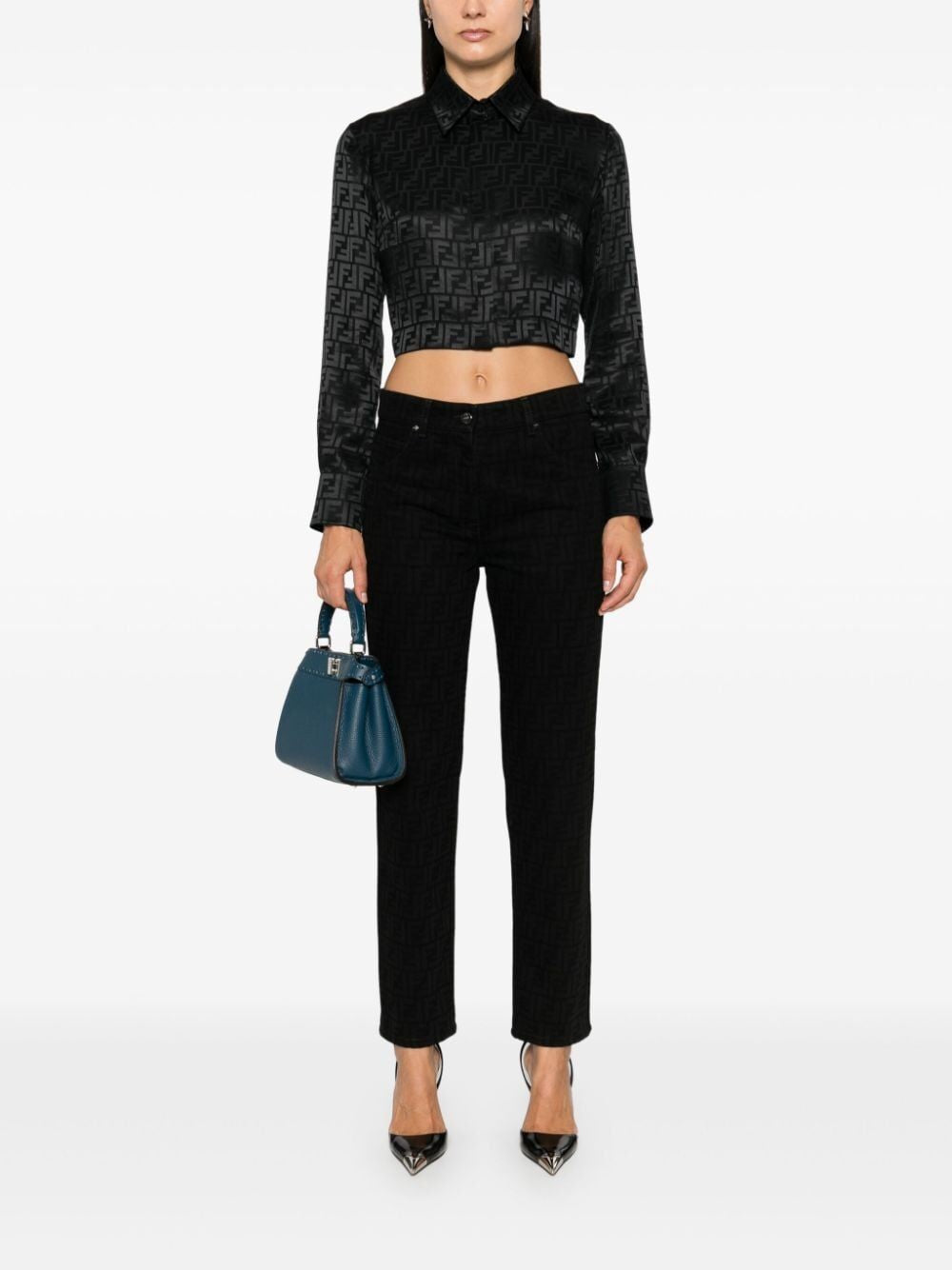 FENDI Slim Fit Mini Jeans for Women