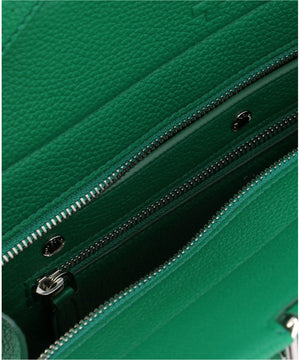 FONTANA MILANO 1915 Green Leather Top-Handle Handbag - SS23 Collection