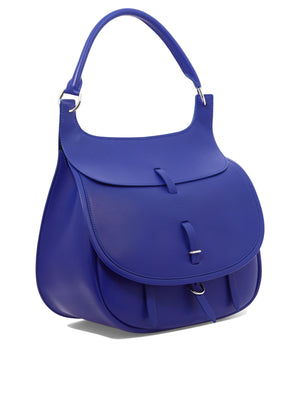 FONTANA MILANO 1915 Blue Leather Shoulder Handbag for Women