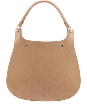 Stylish Brown Shoulder Handbag for Women with No Shoulder Strap