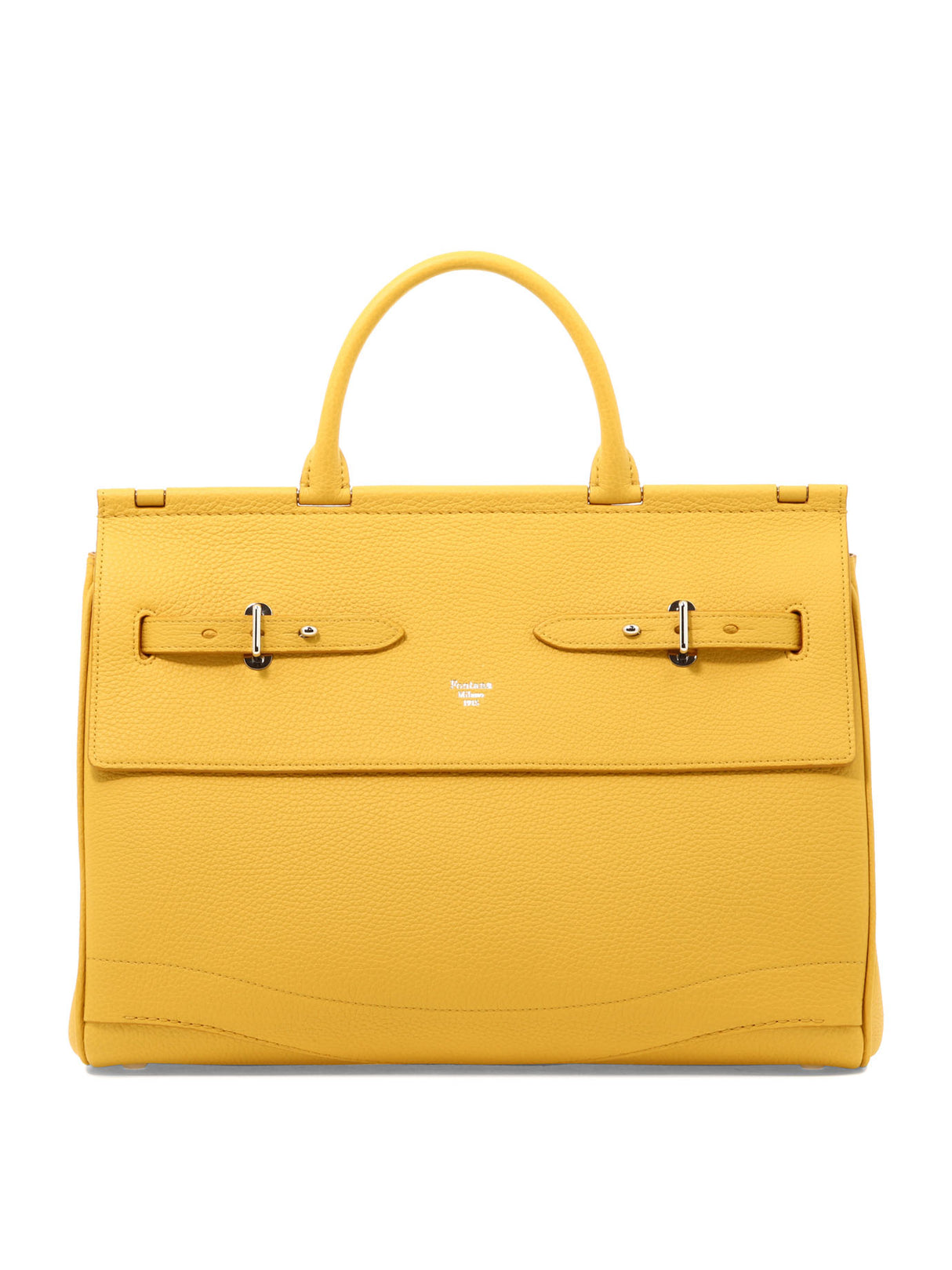 简单时尚的黄色女款手提袋
