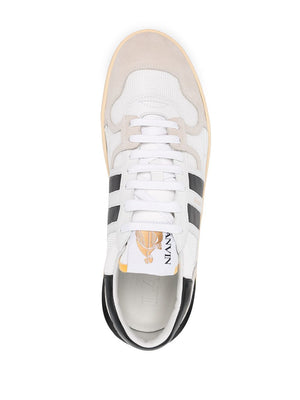 LANVIN Color Block Leather & Mesh Sneakers