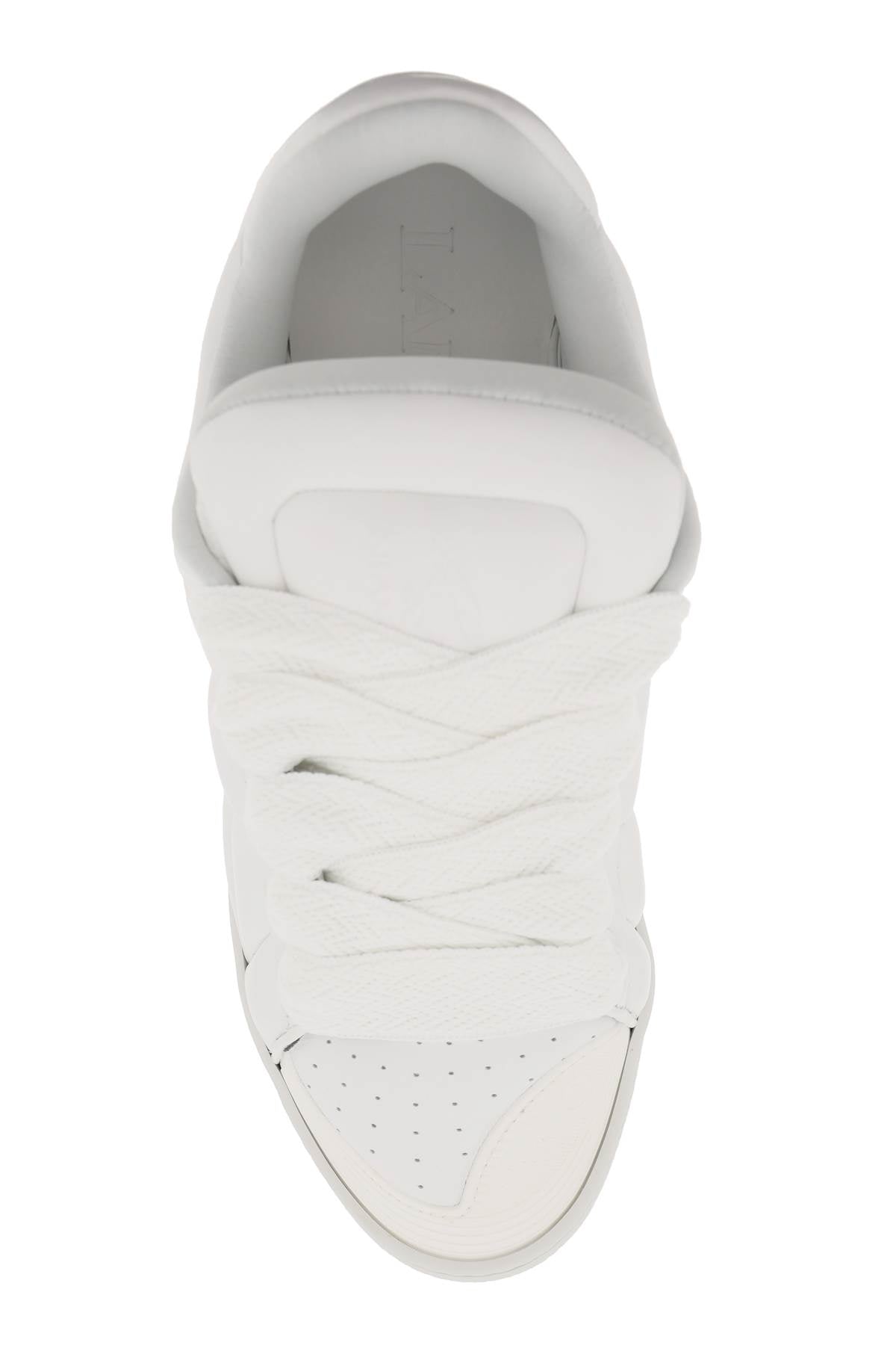 男士白色曲面运动鞋 FW24
