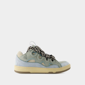 LANVIN Urban Curb Sneakers in Bold Blue