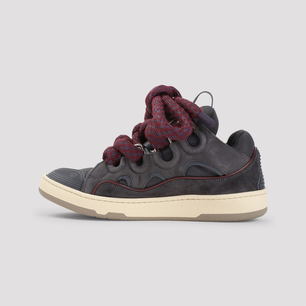 LANVIN Curb Leather Sneakers for Men - FW24 Collection