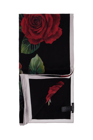 DOLCE & GABBANA Luxury Silk Twill Jacquard Scarf