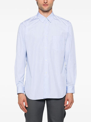 COMME DES GARÇONS SHIRT Men's Cotton Stripe Patch Shirt