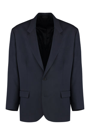 ACNE STUDIOS Men's Navy Wool Blend Blazer