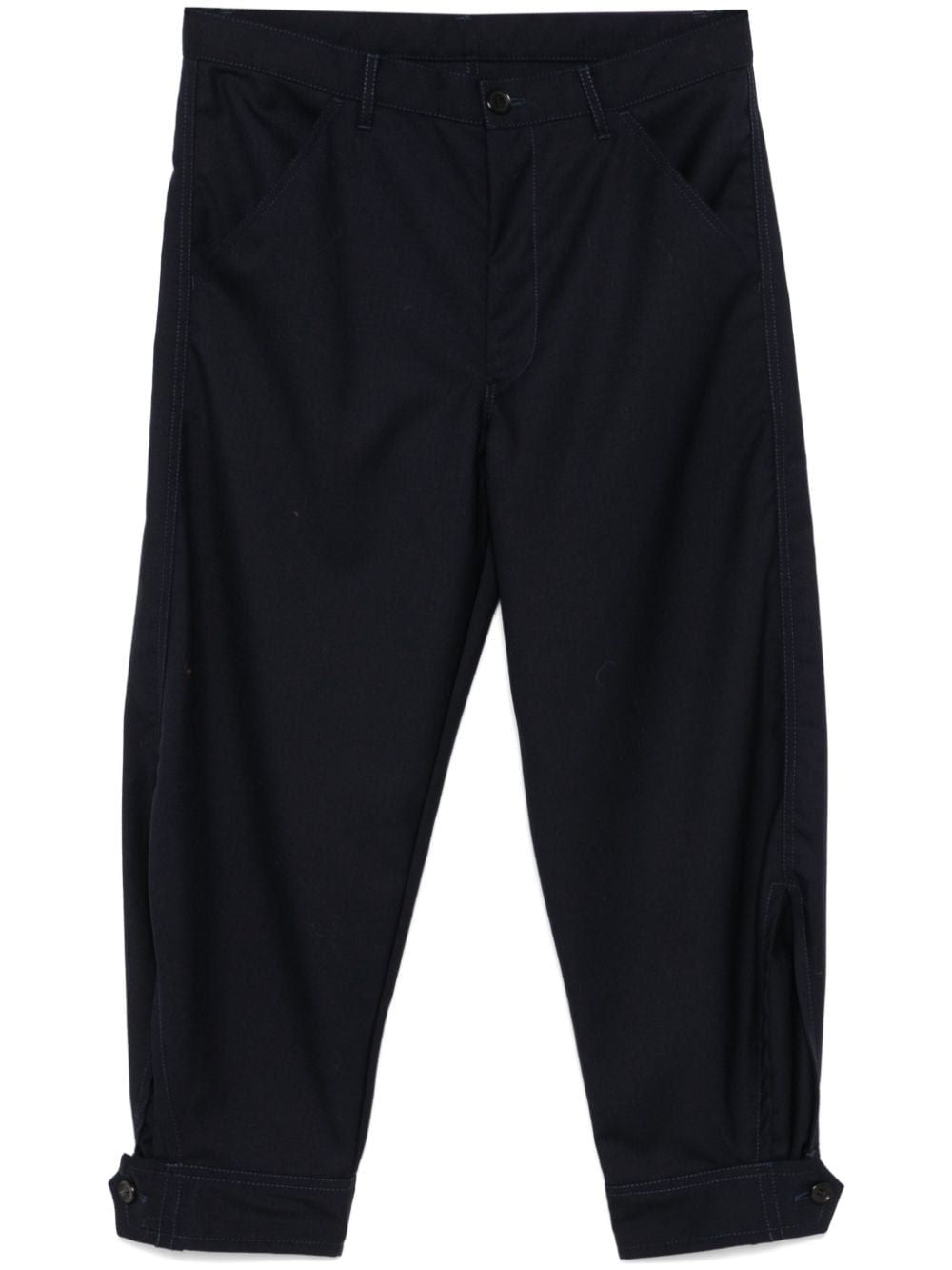 COMME DES GARÇONS SHIRT Men's Casual Navy Pants - Fall/Winter 2024