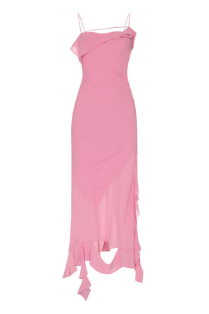 ウィメンズピンクドレープドレス - FW23コレクション