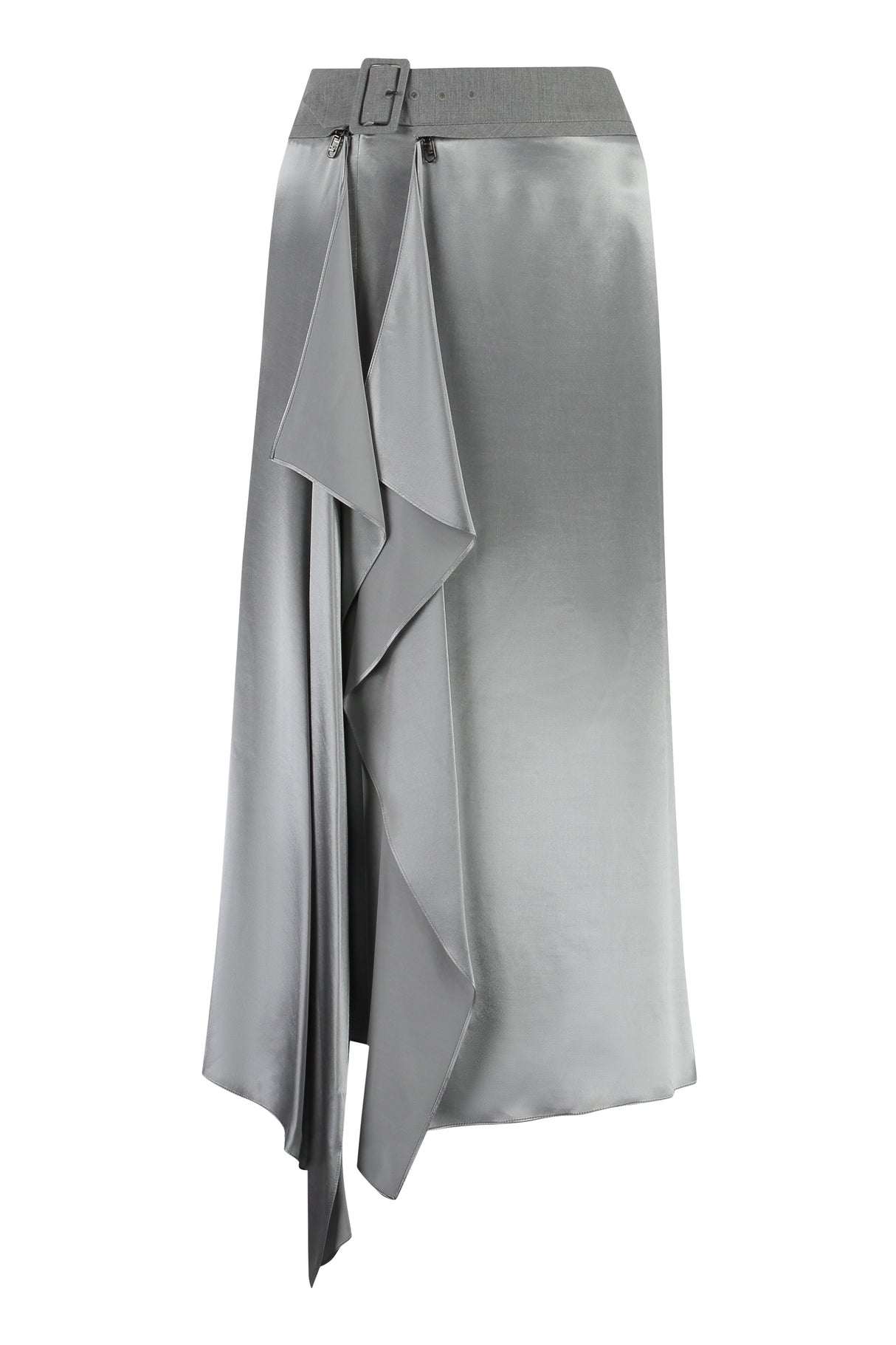 FENDI Grey Asymmetric 3D Style Skirt for Women