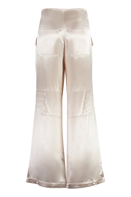 FENDI Ivory Cargo Trousers for Women in SS23