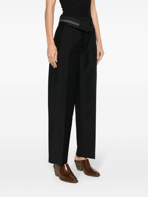 FENDI Women's 2024 Black Straight Pants