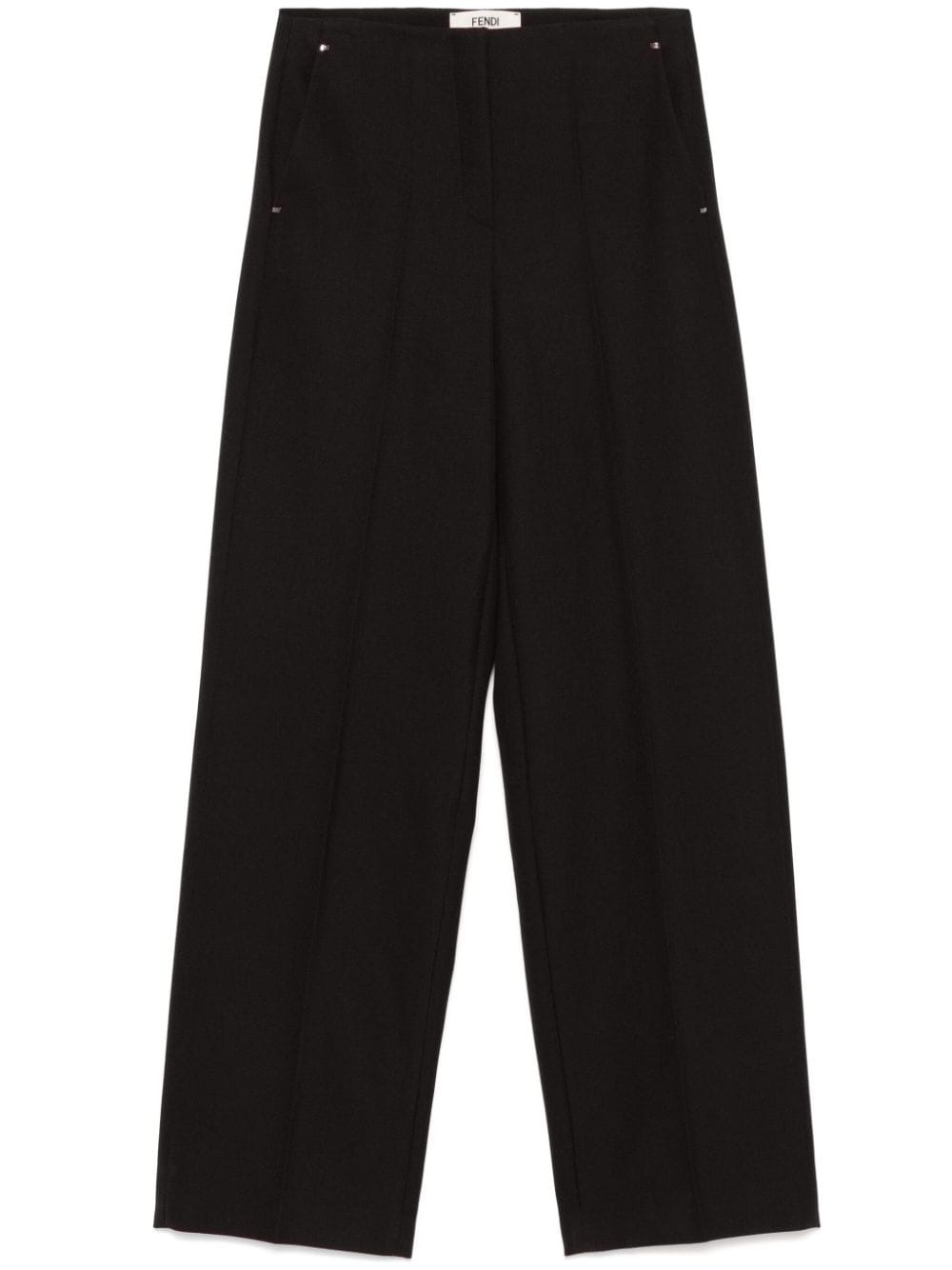 FENDI WIDE LEG WOOL TROUSERS