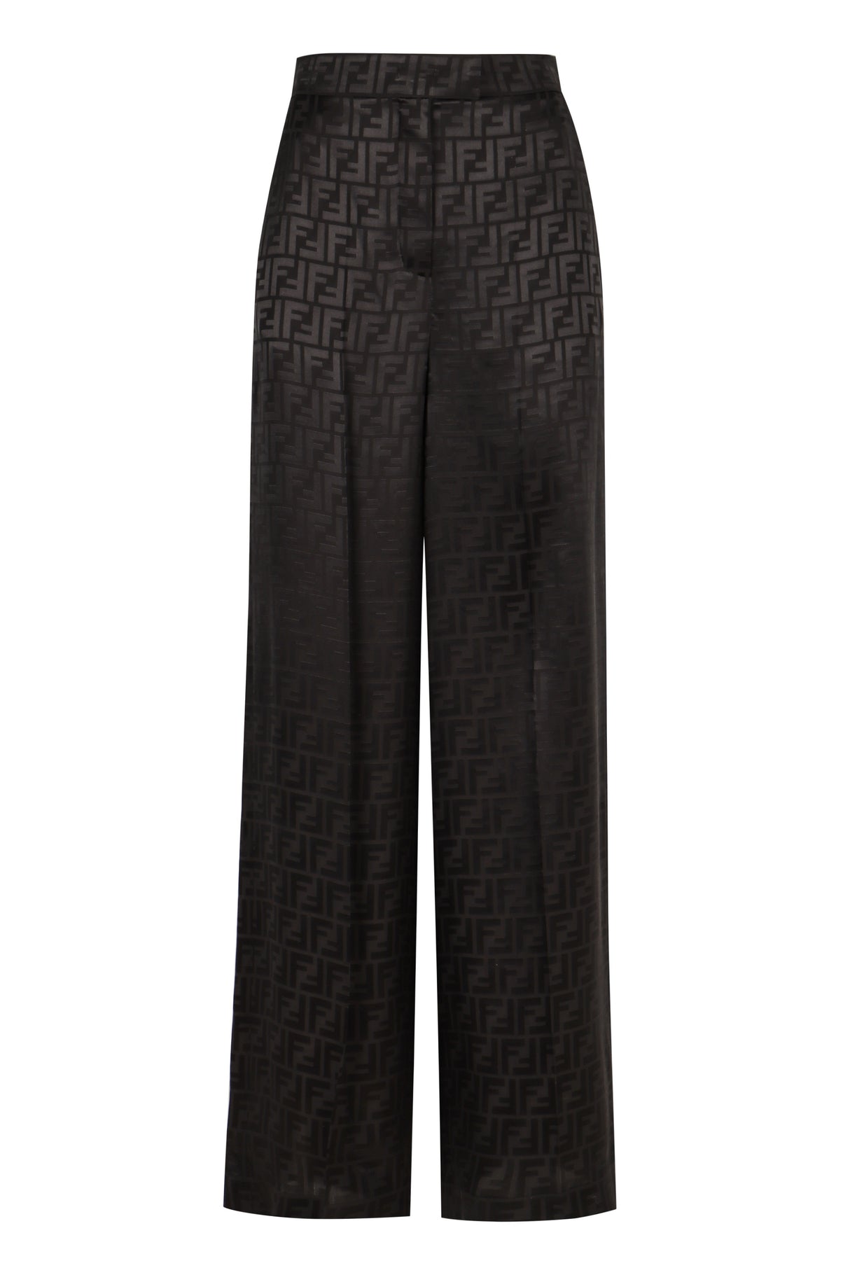 FENDI Luxury Silk Jacquard Trousers