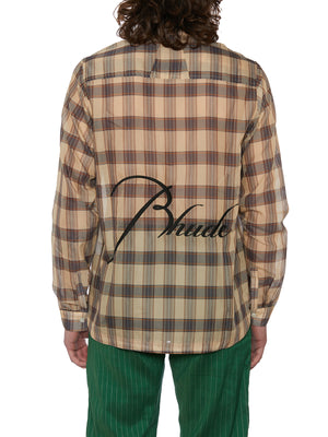 RHUDE Elegant Brown Shirt for Men in SS23 Collection