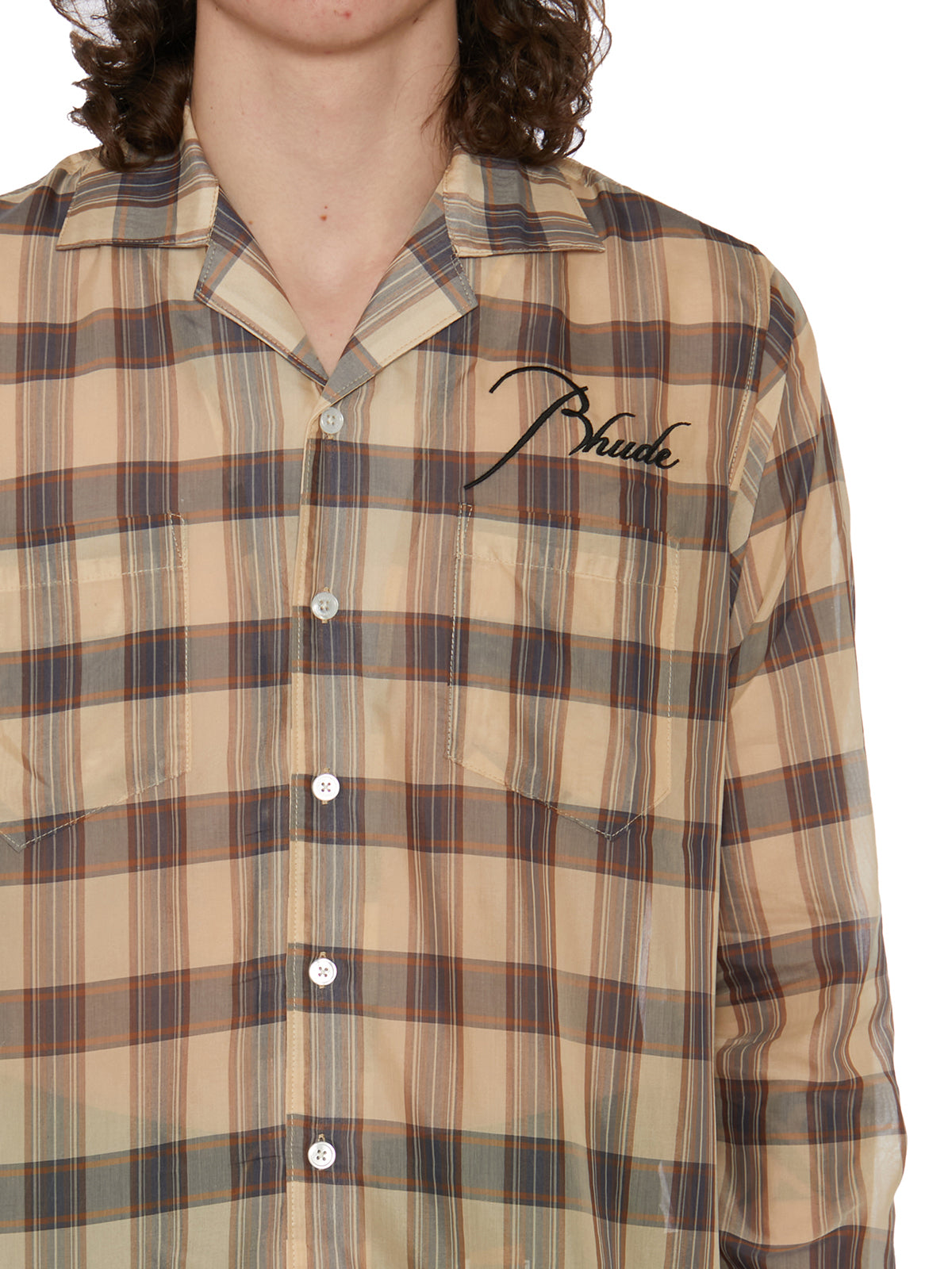 RHUDE Elegant Brown Shirt for Men in SS23 Collection