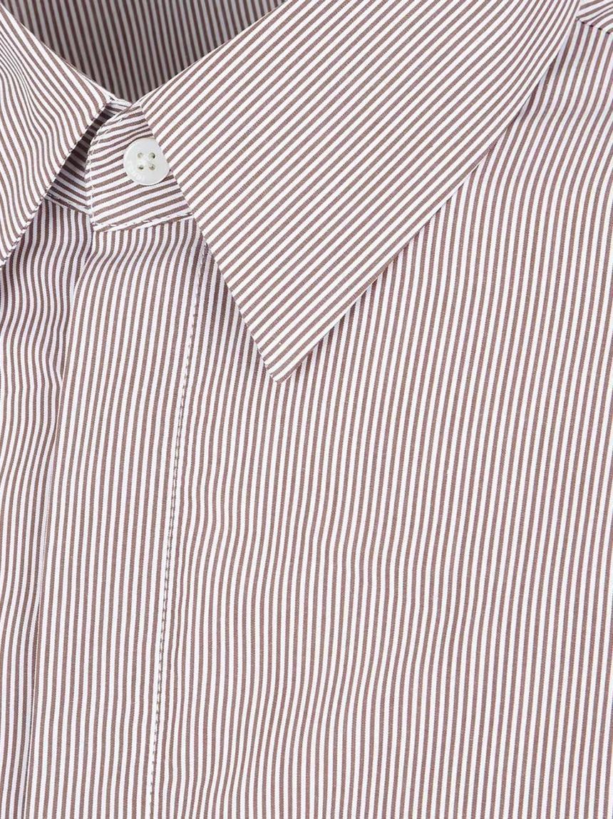 FENDI Striped Cotton Shirt for Men in Pink and Purple for FW23