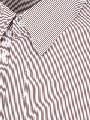 FENDI Striped Cotton Shirt for Men in Pink and Purple for FW23