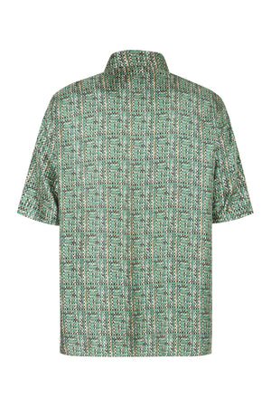 FENDI Luxurious Silk Shirt for Men - Green