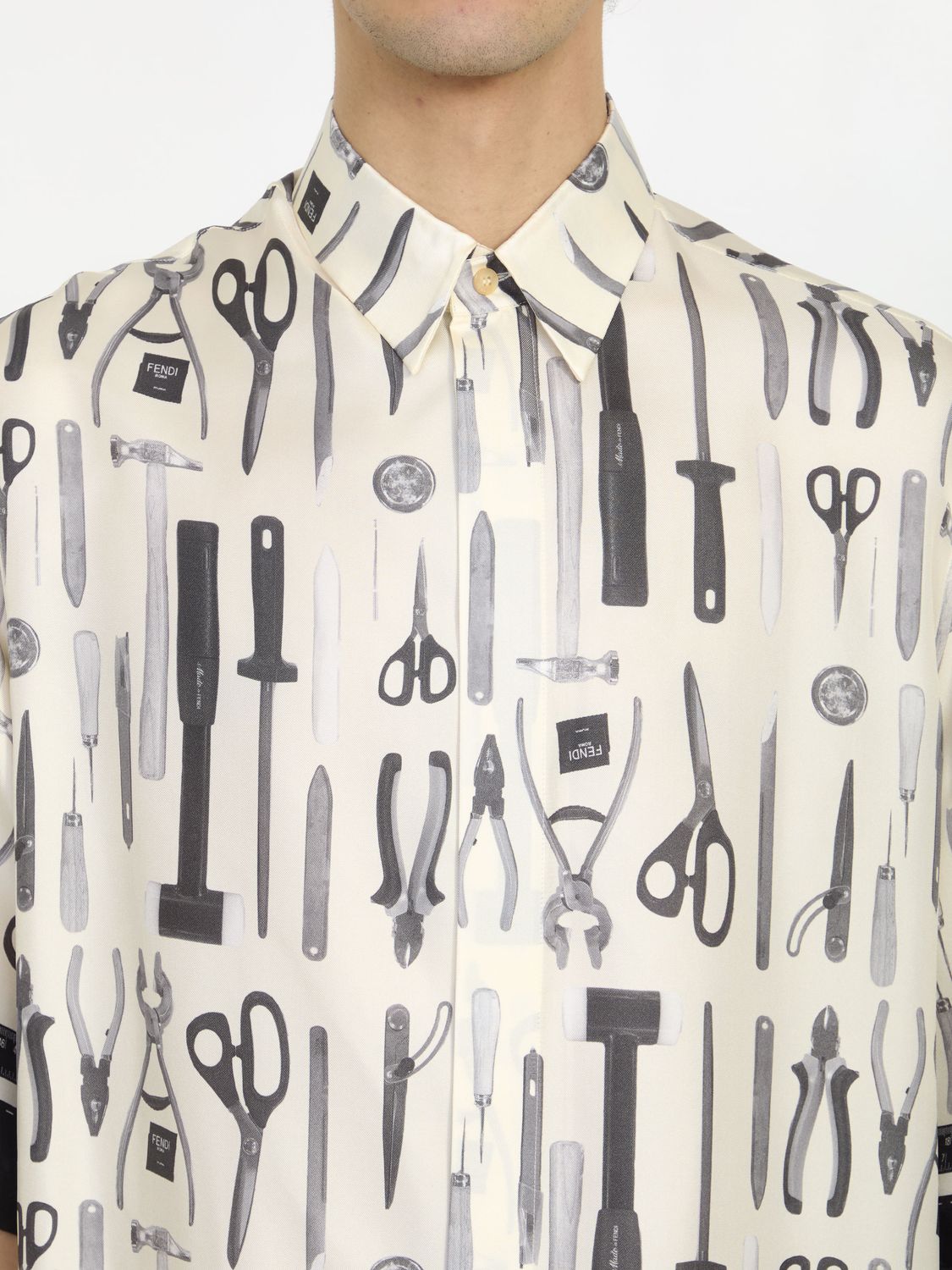 Men's Sambuco Silk Shirt - SS24 Collection