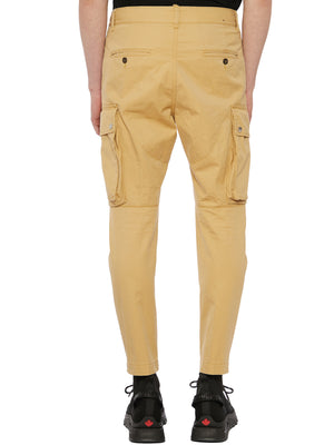 DSQUARED2 Men's Beige Cargo Trousers for SS23 Season