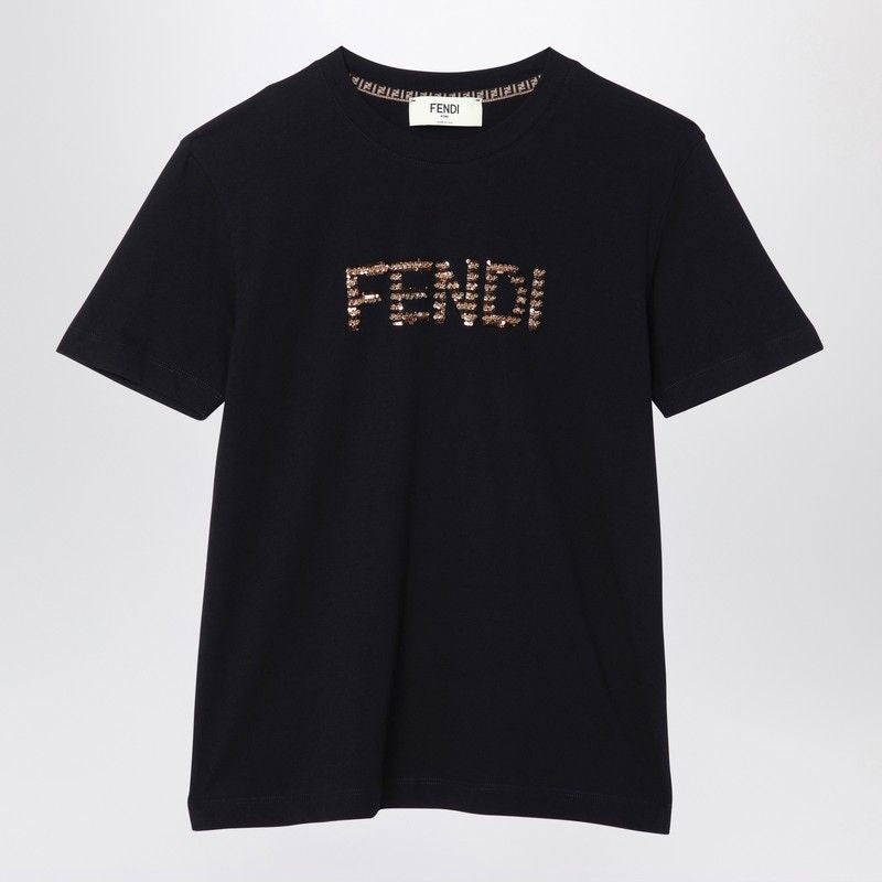 FENDI Stylish Women’s Cotton Logo Tee