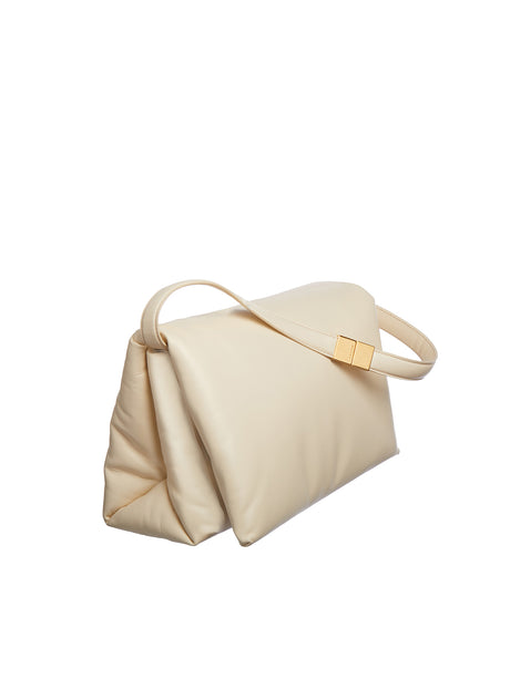 MARNI Elegant White Leather Shoulder Bag for Women - CARRYOVER