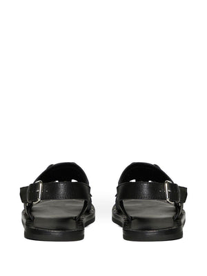 Sandal nam màu đen DSQUARED2 cho mùa hè 2023