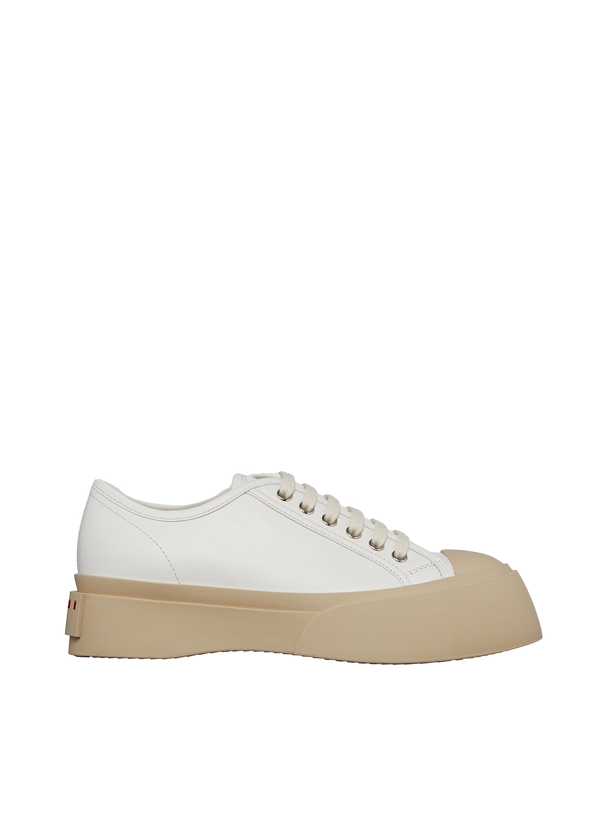 MARNI White Leather Women's Sneakers for Everyday Comfort