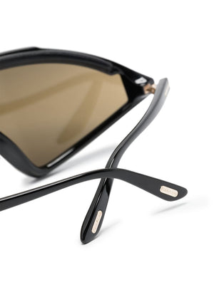 Lorna Shield-Frame Sunglasses - Black
