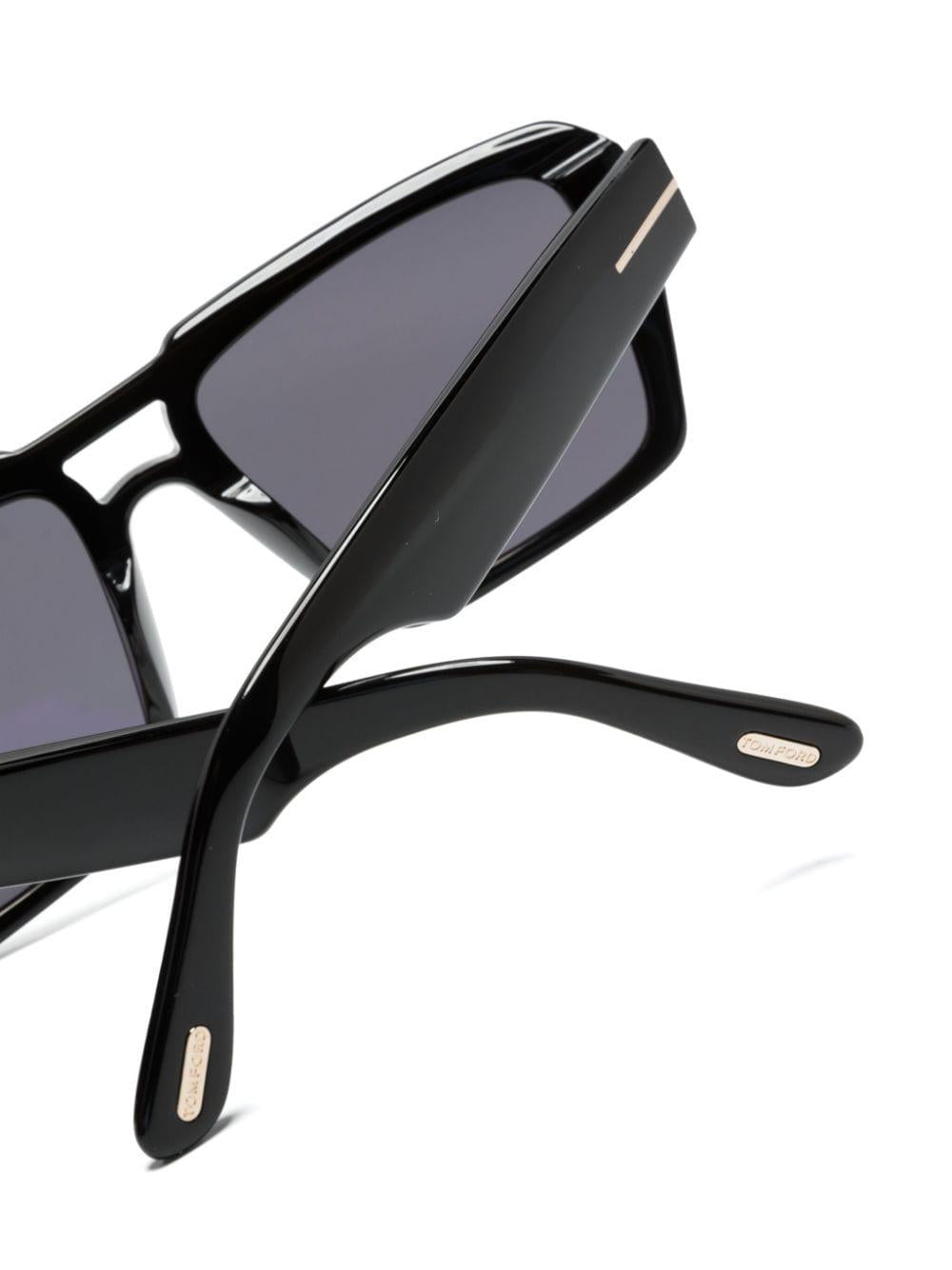 TOM FORD Redford Shiny Black Smoke Sunglasses