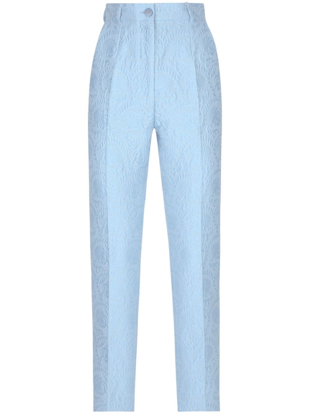 DOLCE & GABBANA Jacquard Tailored Trousers for Women