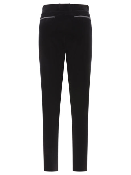 DOLCE & GABBANA Stylish Black Straight Pants for Women in the 2024 Season