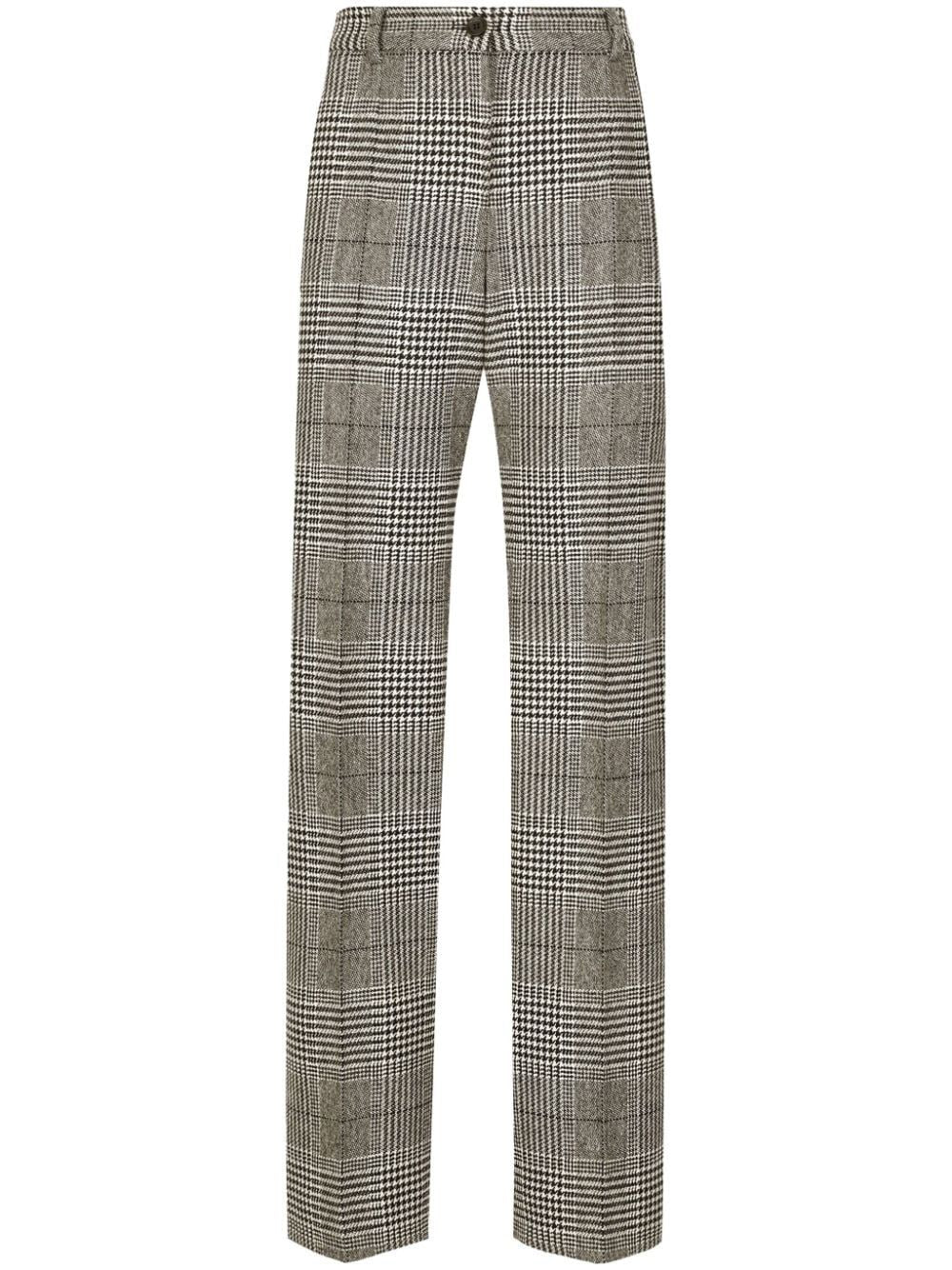 DOLCE & GABBANA Tartan Check Trousers - Women’s Fit