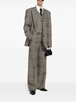 DOLCE & GABBANA Tartan Check Trousers for Women