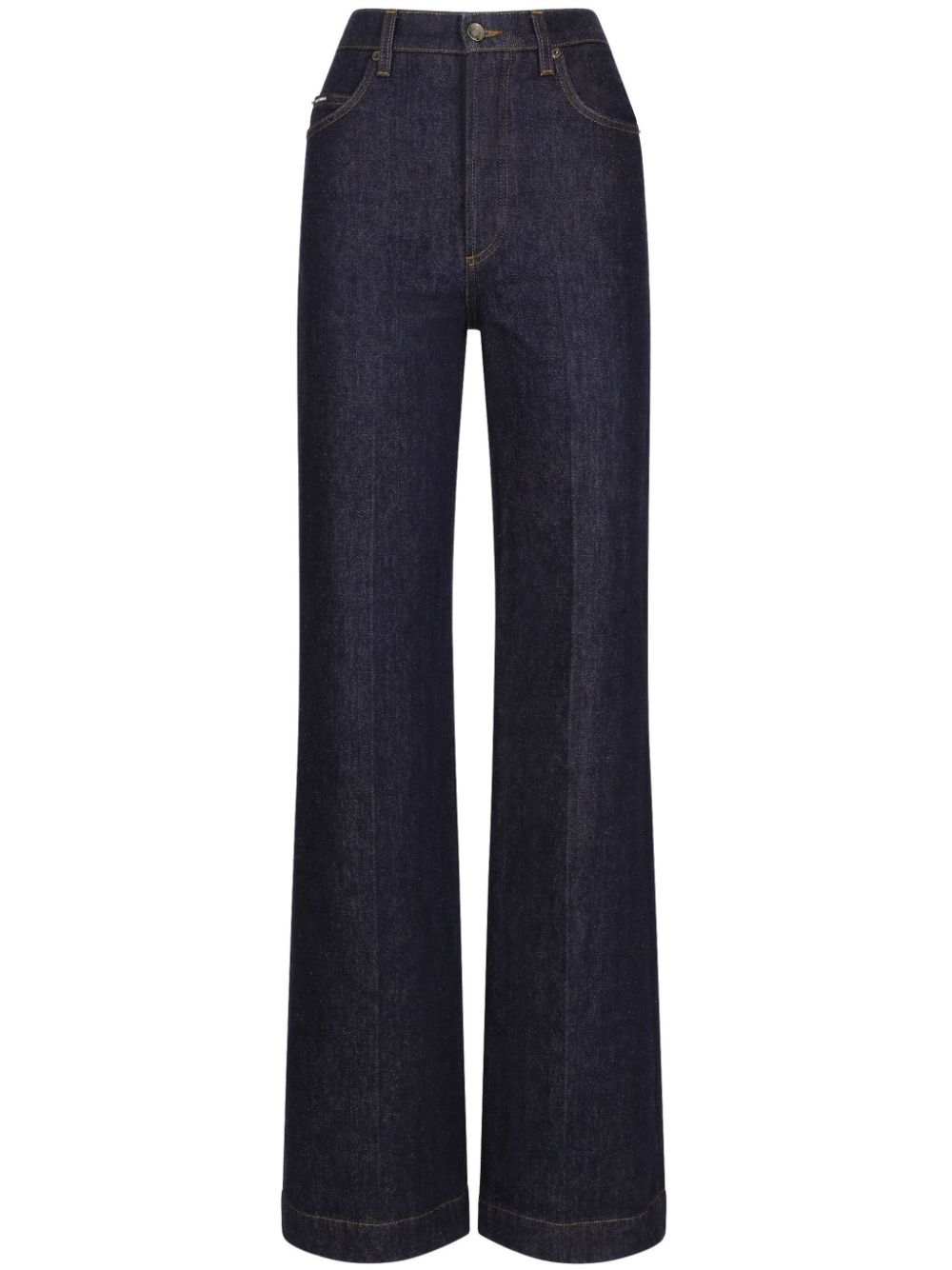 DOLCE & GABBANA Blue 5-Pocket Cotton Pants for Women - SS24 Collection