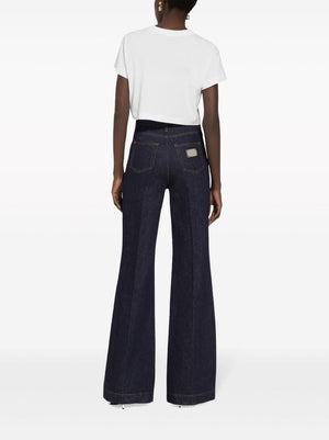 Blue Denim Pant for Women SS24