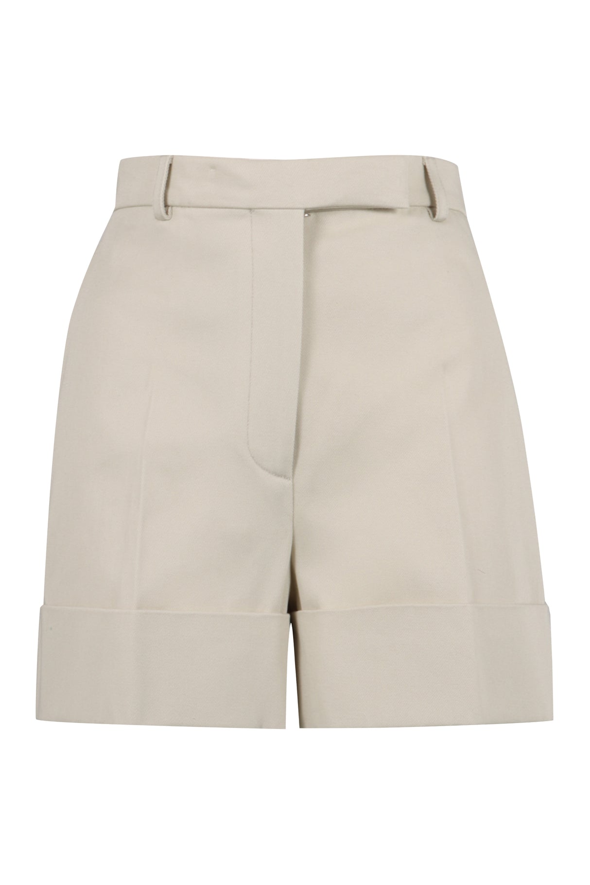 THOM BROWNE Beige Cotton Gabardine Shorts for Women