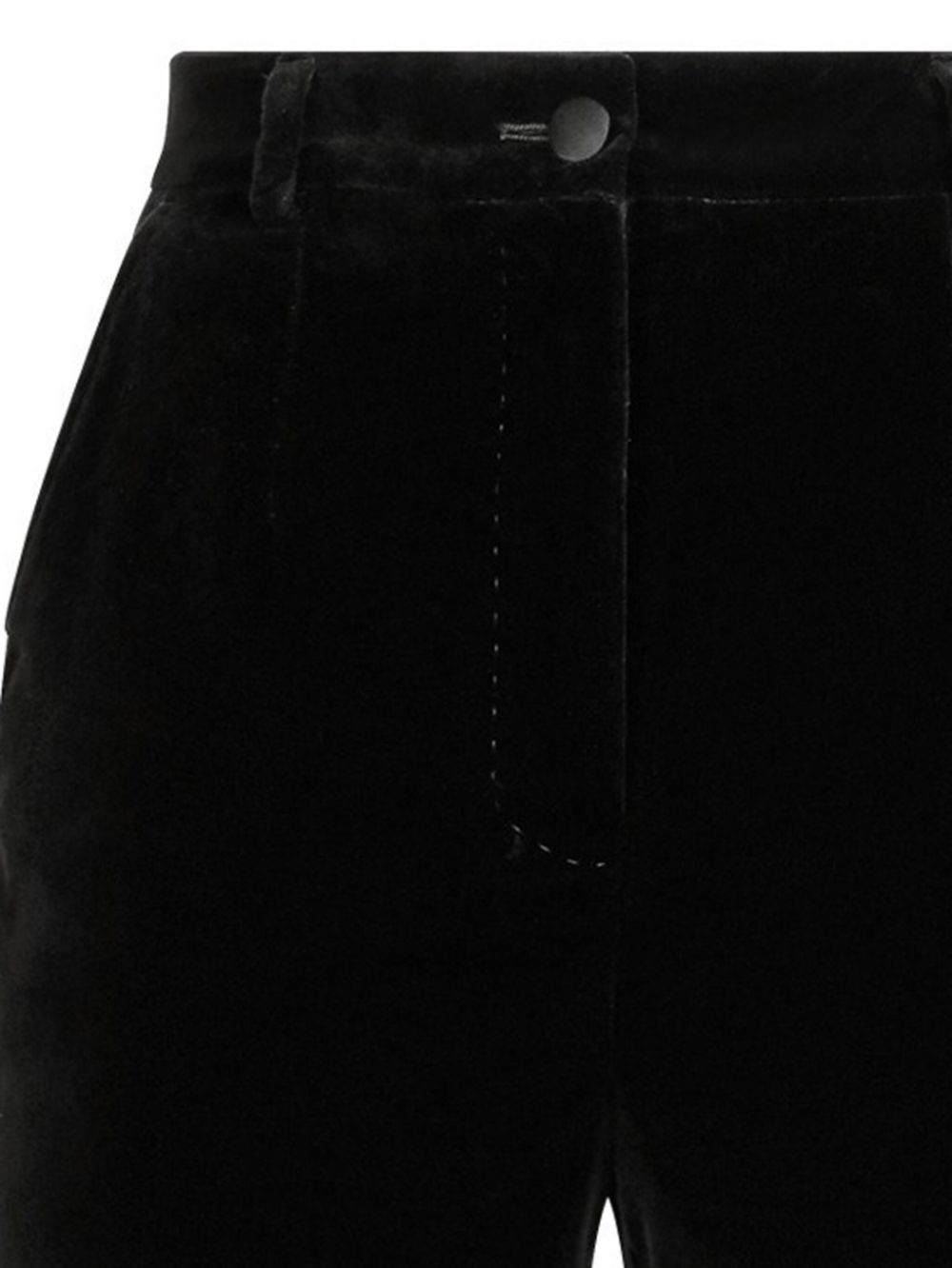 DOLCE & GABBANA Velvet Tailored Design Trousers for Women