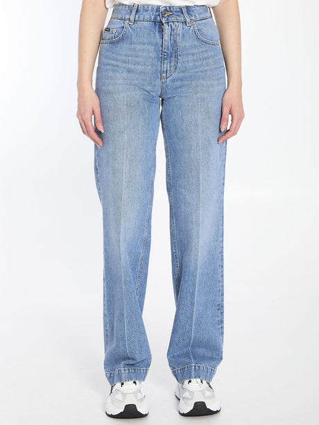 DOLCE & GABBANA High-Waisted Wide-Leg Jeans